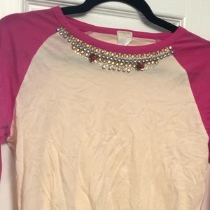 Crew Cuts Beaded neck Baseball Tee